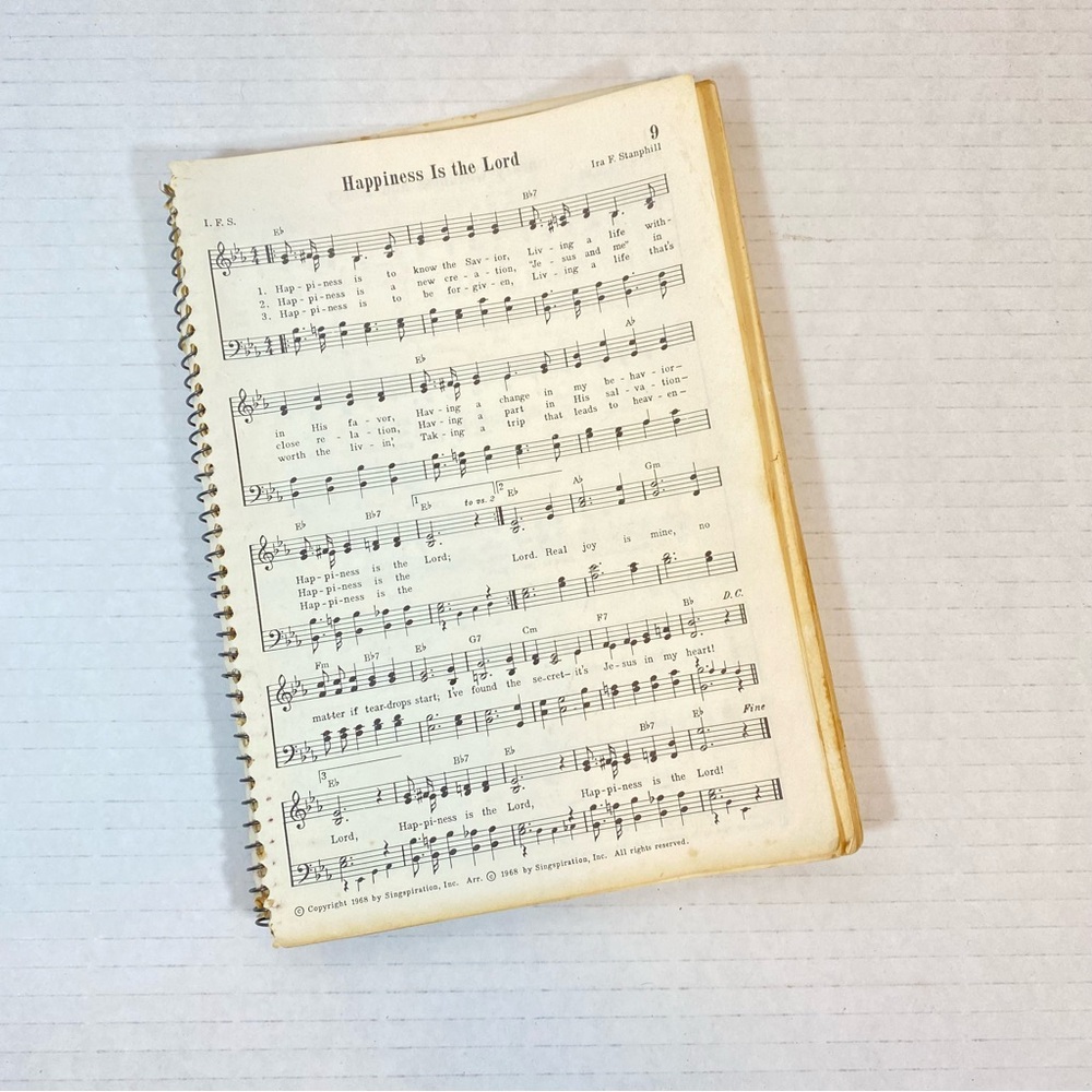 Songbook with Music Notes & Lyrics | Great for Crafts & Art Projects